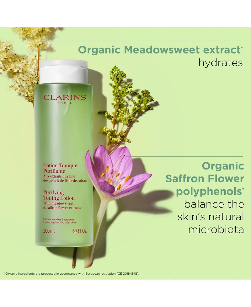 Clarins Purifying Toning Lotion With Meadowsweet, 6.7 oz.