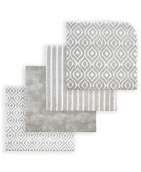 Tendertyme Baby Boys or Baby Girls Watercolor Receiving Blankets, Pack of 4