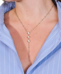 Sterling Forever Gold-Tone or Silver-Tone Freshwater Pearls Reine Lariat Necklace