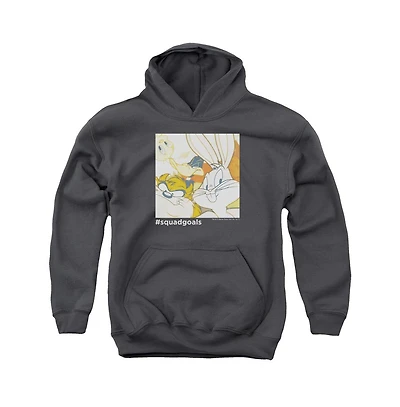 Looney Tunes Youth Squad Goals Pull Over Hoodie / Hooded Sweatshirt