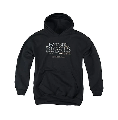 Fantastic Beasts Youth Logo Pull Over Hoodie / Hooded Sweatshirt