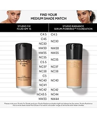 Mac Studio Fix Fluid Spf 15 24Hr Matte Foundation + Oil Control, 1 oz.
