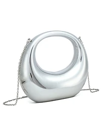 Like Dreams Amour Crescent Metallic Clutch