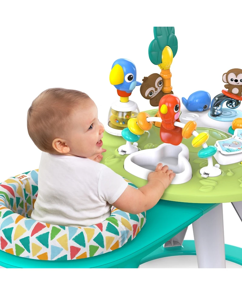 Bright Starts Around We Go 2-in-1 Walk-Around Activity Center Table - Tropic Cool