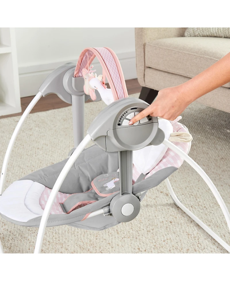 Comfort 2 Go Portable Swing - Flora the Unicorn