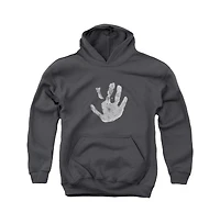 Lord Of The Rings Youth White Hand Pull Over Hoodie / Hooded Sweatshirt