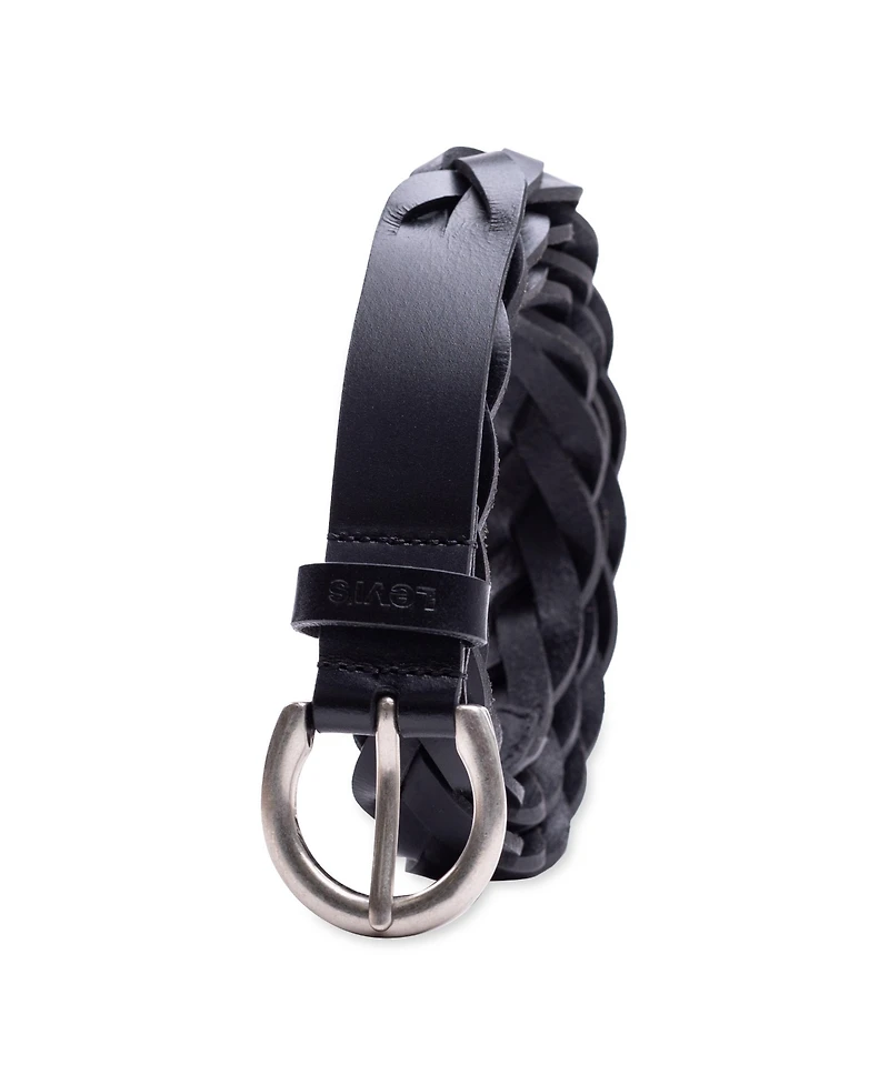 Levi's Women's Braided Leather Skinny Belt