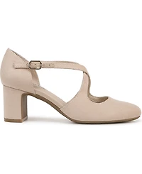 LifeStride Women's Tracy Crisscross Block Heel Pumps