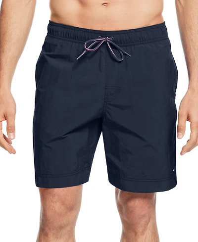 Tommy Hilfiger Men's Big & Tall 9.5" Solid Swim Trunks