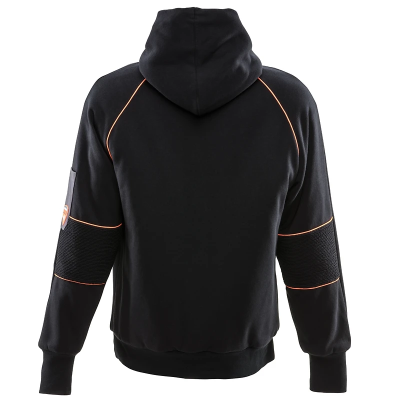 RefrigiWear Men's HiVis PolarForce Pullover Sweatshirt - High Visibility Insulated Hoodie with Kangaroo Pocket