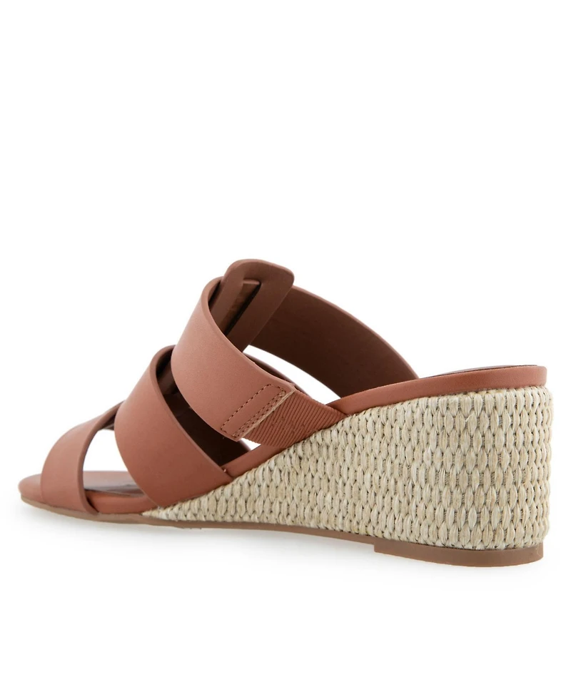 Aerosoles Women's Wilma Slip-On Wedge Sandals