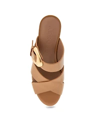Aerosoles Women's Collin Buckle Slip-On Platforms