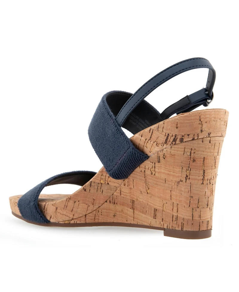 Aerosoles Women's Paxton Buckle Strap Wedge Sandals