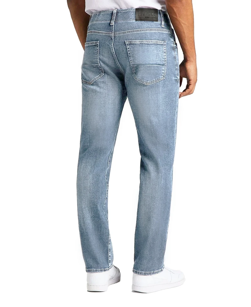 Blu Rock Men's Flex Stretch Slim Straight Jeans