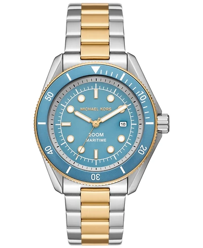 Michael Kors Men's Maritime Three-Hand Two-Tone Stainless Steel Watch 42mm