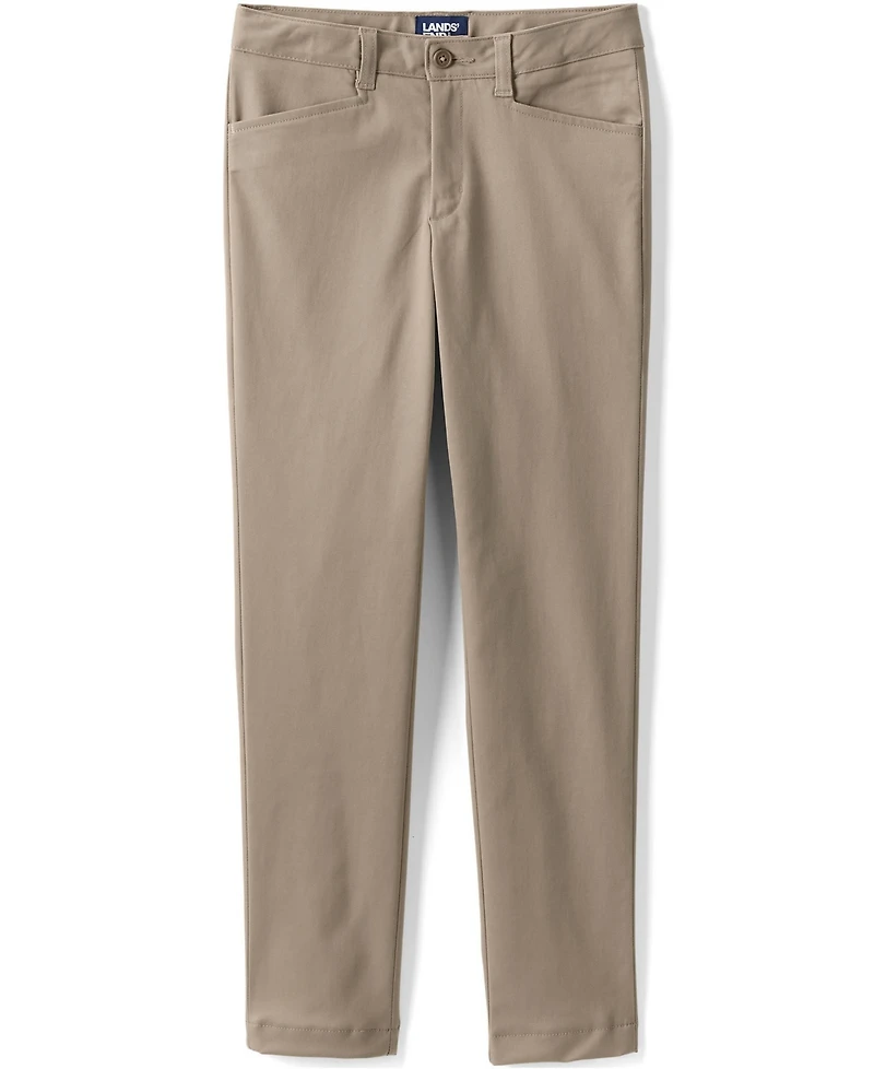 Lands' End Little Girls Slim Fit Stretch Chino Pants