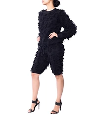 Dai Moda Women's Fusion Crew Neck Sweater