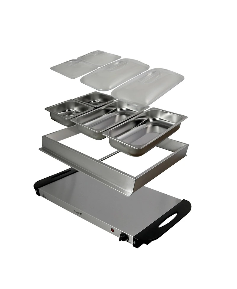MegaChef 4 Section Buffet Server Food Warmer
