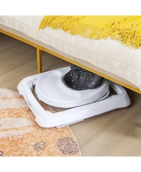 Foldable Baby Activity Walker with Adjustable Height and Detachable Seat Cushion