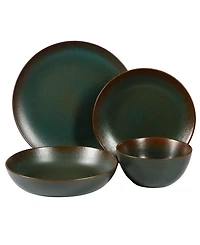 Bloomhouse Reactive Glaze 16-Pc Dinnerware Set, Service for 4
