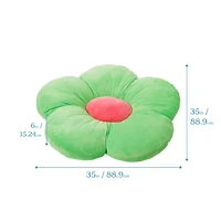 ECR4Kids SoftZone Flower Floor Pillow, Bright Pink, 1