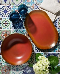 Bloomhouse 2 Piece Serving Platter Bowl Set, Service for 2