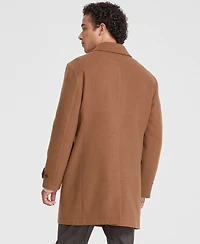 Tommy Hilfiger Men Classic Fit Melange Overcoat