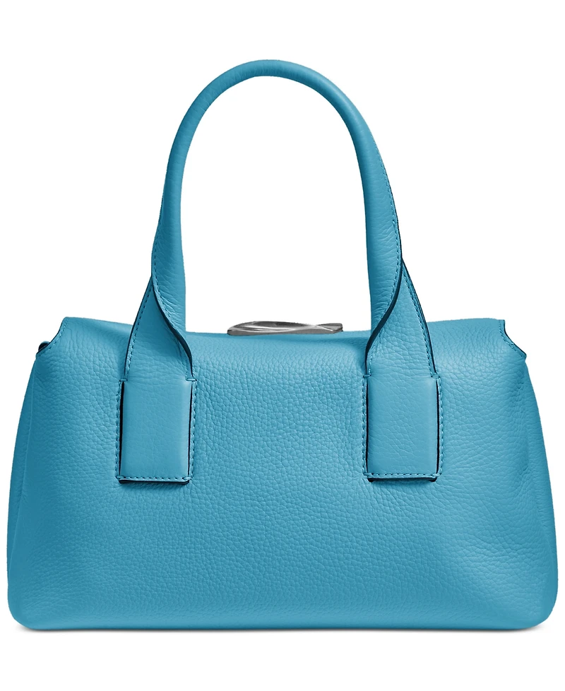 Donna Karan New York Amagansett Soft-Rolled Leather Satchel with Sculpted Magnet Closure