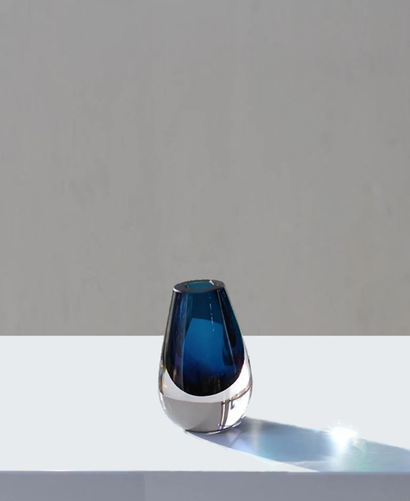 Vivience Blue Glass Bud Vase