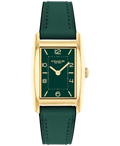 Coach Women's Reese Green Leather Watch 24mm