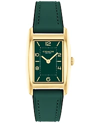 Coach Women's Reese Green Leather Watch 24mm