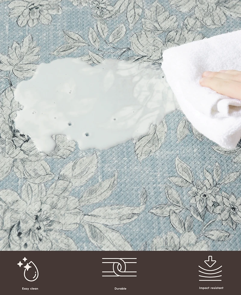 Laura Ashley Iris Wellness Mats, 17.5" X 60"