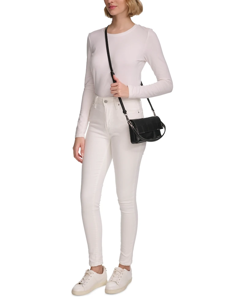 Mica Woven Magnetic Flap Convertible Crossbody