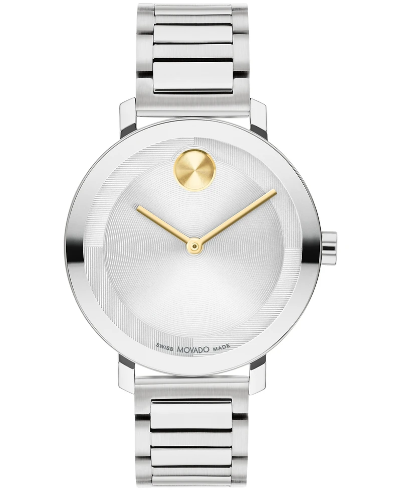 Movado Women Bold Evolution 2.0 Swiss Quartz Stainless Steel 34mm Watch