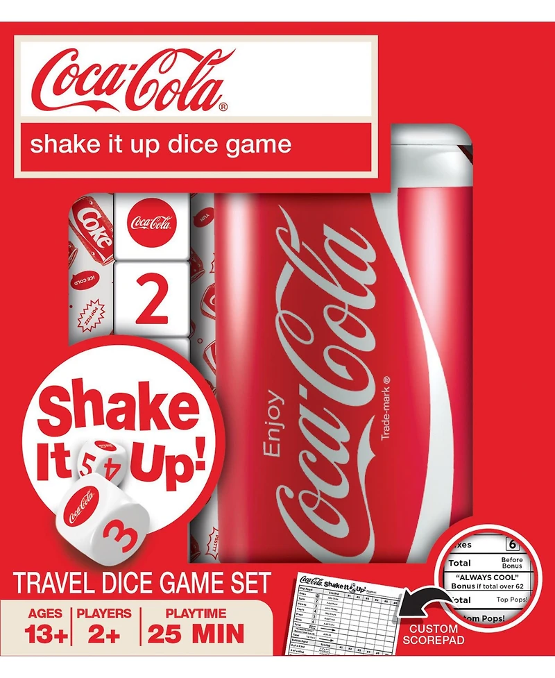 Masterpieces Officially Licensed Coca-Cola Shake It Up Dice Game