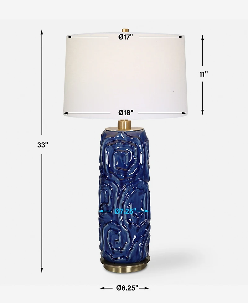 Uttermost 33" Zade Table Lamp,