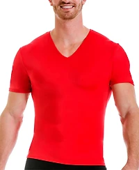 Instaslim Men's Compression Activewear Short Sleeve V-Neck T-shirt