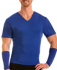 Instaslim Men's Compression Activewear Short Sleeve V-Neck T-shirt