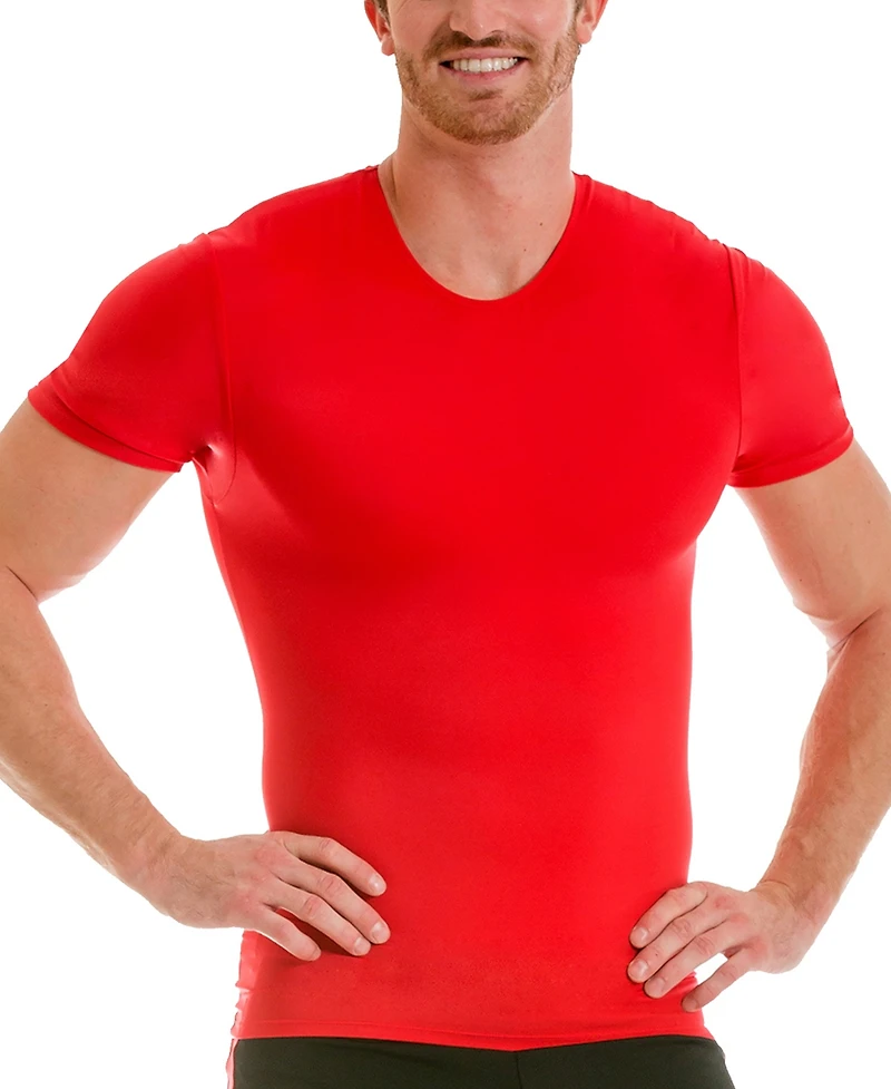 Instaslim Men's Compression Activewear Short Sleeve Crewneck T-shirt