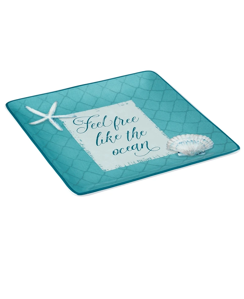 Certified International Ocean View Square Platter