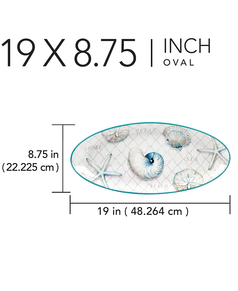 Certified International Ocean View Fish Platter