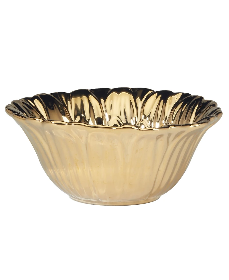 Certified International Gold Coast 3-d Set of 4 Sunflower Ice Cream Bowls