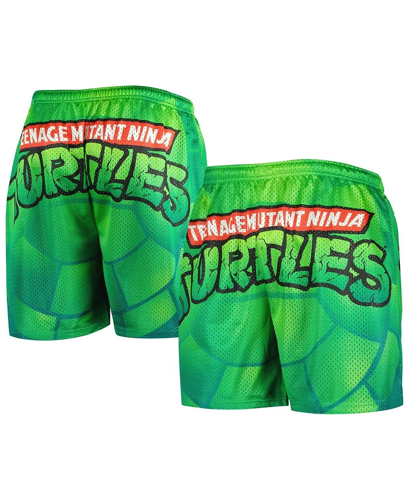 Men's Chalk Line Green Teenage Mutant Ninja Turtles Logo Retro Shorts