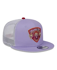 Men's New Era Purple Orlando City Sc Jersey Hook Trucker 9FIFTY Snapback Hat