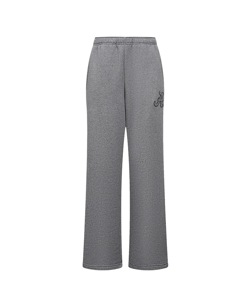 Women's Pro Standard Heather Charcoal Alabama Crimson Tide Tonal Neutral Relaxed Fit Fleece Sweatpants