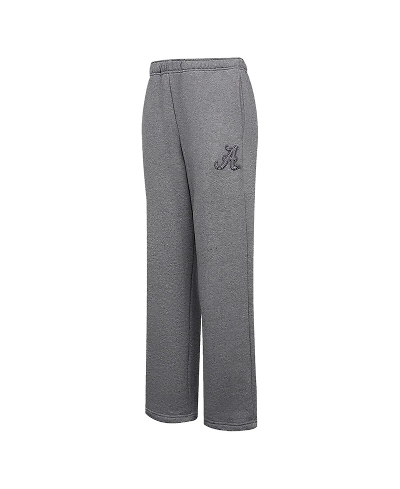 Women's Pro Standard Heather Charcoal Alabama Crimson Tide Tonal Neutral Relaxed Fit Fleece Sweatpants