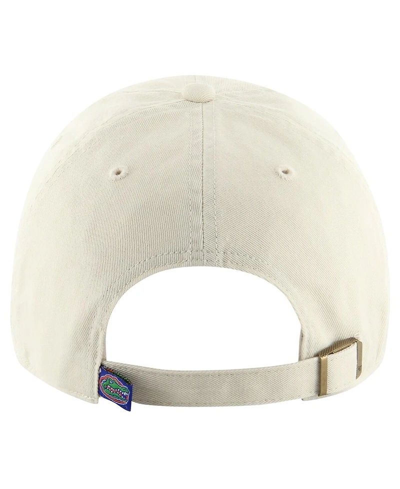 Men's '47 Brand Tan Distressed Florida Gators Vintage-Like Clean Up Adjustable Hat