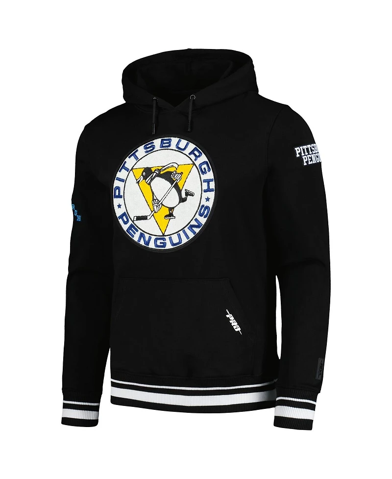 Men's Pro Standard Black Pittsburgh Penguins Retro Classic Fleece Pullover Hoodie