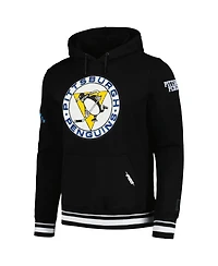 Men's Pro Standard Black Pittsburgh Penguins Retro Classic Fleece Pullover Hoodie