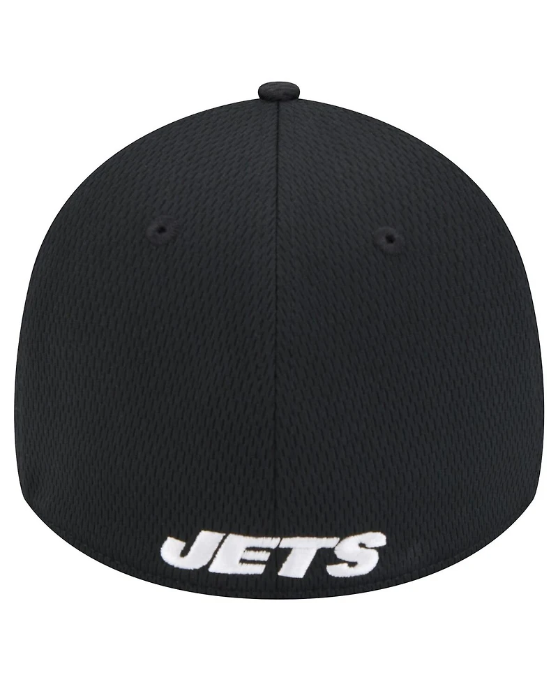 Men's New Era Black York Jets Active 39THIRTY Flex Hat